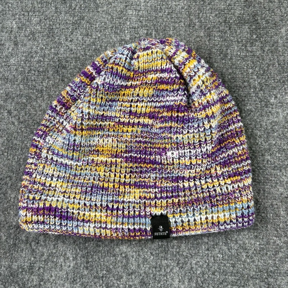 Forbusite Winter Slouchy Knit Beanie Space Dye Colorful Marled Knit Gorpcore Ski